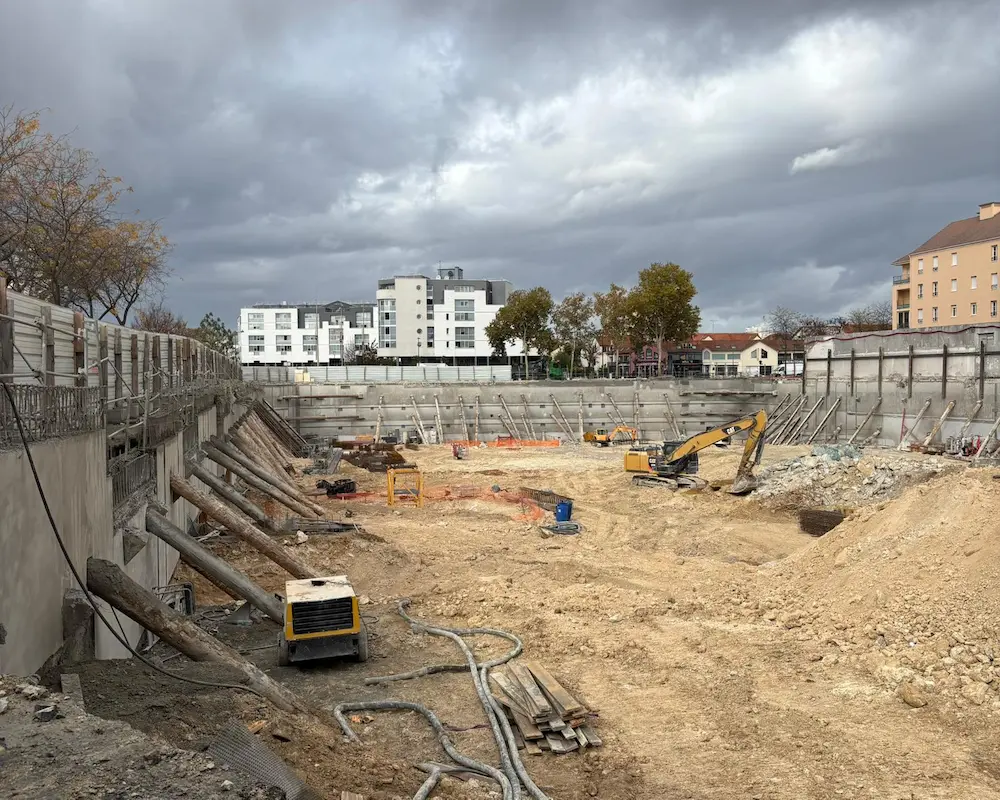état des travaux du futur magasin leclerc