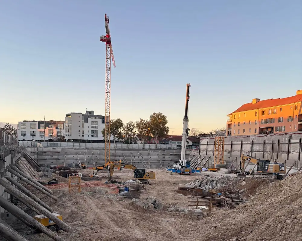 avancement des travaux du futur magasin leclerc